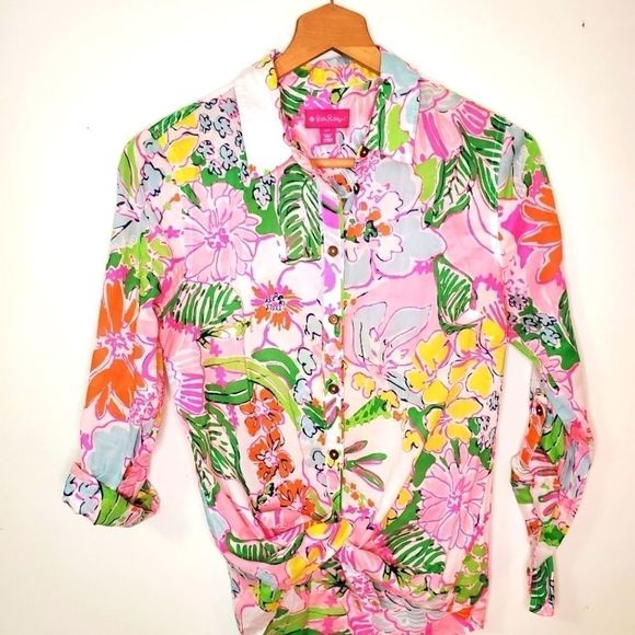 Lilly Pulitzer for Target Long Sleeve Button Down - Picture 2 of 5
